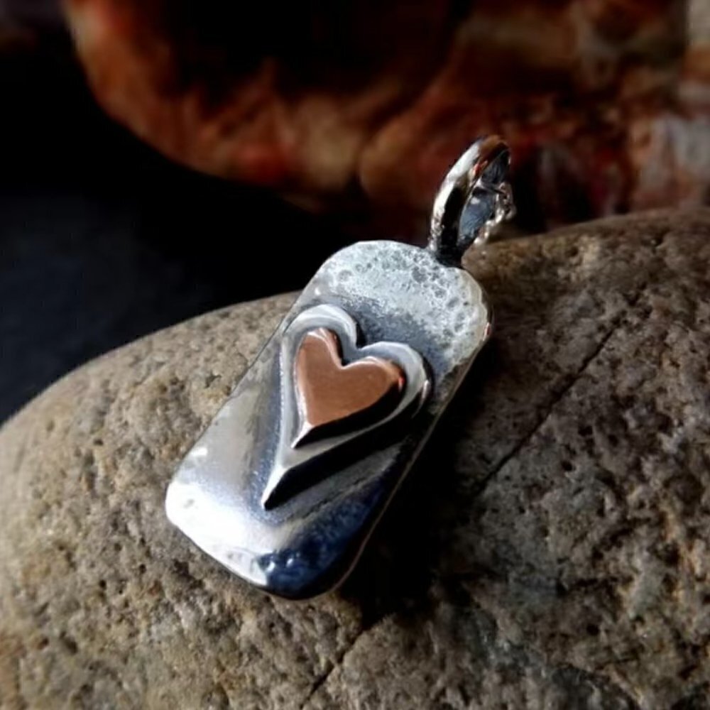 Pendant Necklace with Heart #836 - Picture 4 of 14